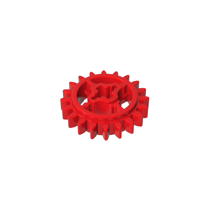 Gobricks,20 tooth gear with shaft hole,69779