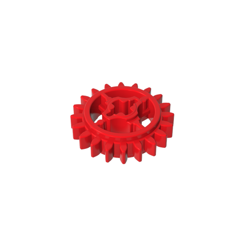 Gobricks,20 tooth gear with shaft hole,69779