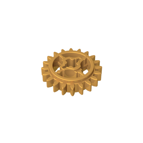 Gobricks,20 tooth gear with shaft hole,69779