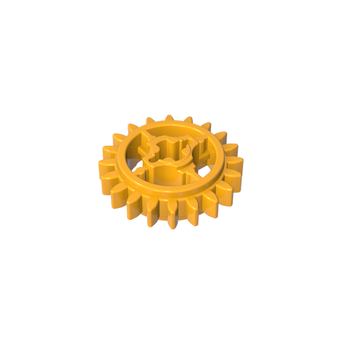 Gobricks,20 tooth gear with shaft hole,69779