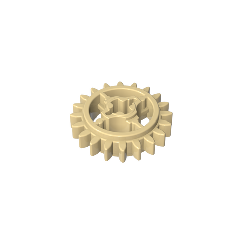 Gobricks,20 tooth gear with shaft hole,69779
