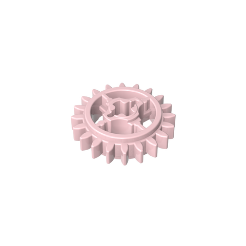Gobricks,20 tooth gear with shaft hole,69779