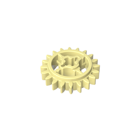 Gobricks,20 tooth gear with shaft hole,69779