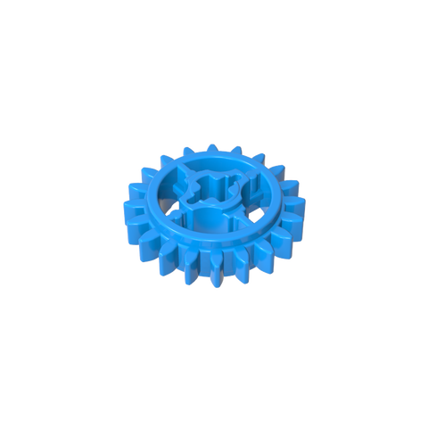 Gobricks,20 tooth gear with shaft hole,69779