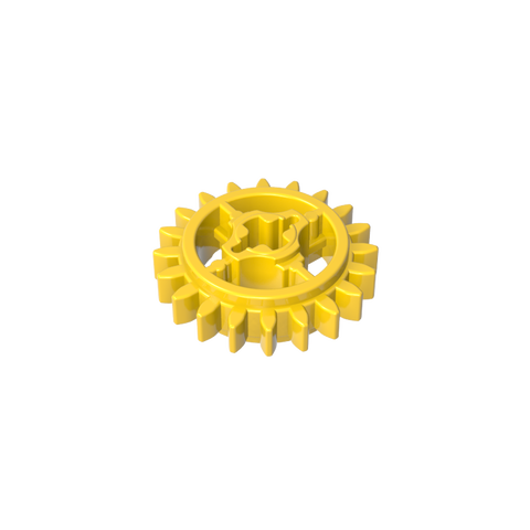 Gobricks,20 tooth gear with shaft hole,69779
