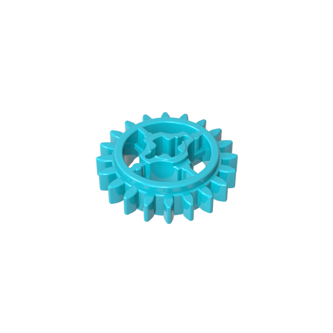 Gobricks,20 tooth gear with shaft hole,69779