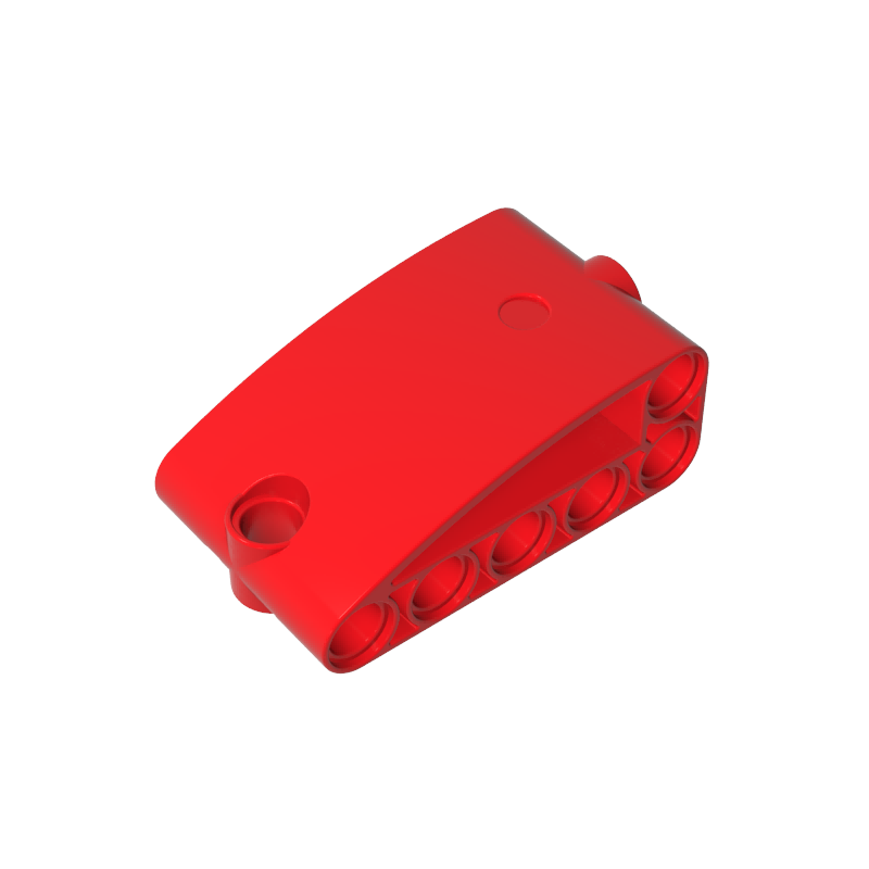Gobricks,3x5 thick curved hole arm,80285