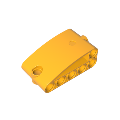 Gobricks,3x5 thick curved hole arm,80285