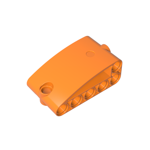 Gobricks,3x5 thick curved hole arm,80285