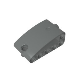Gobricks,3x5 thick curved hole arm,80285