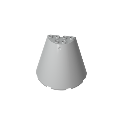 Gobricks,8x4x6 semi-conical wall,48310