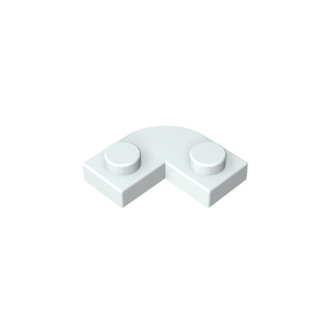 Gobricks,Plate 2 x 2 Round Corner with 1 x 1 Cutout,79491