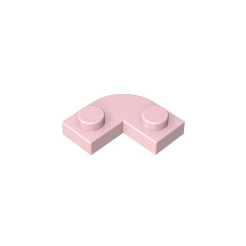 Gobricks,Plate 2 x 2 Round Corner with 1 x 1 Cutout,79491