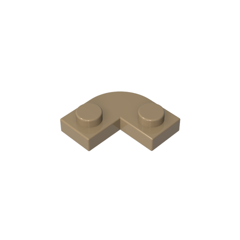 Gobricks,Plate 2 x 2 Round Corner with 1 x 1 Cutout,79491