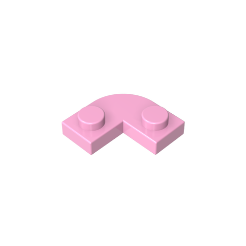 Gobricks,Plate 2 x 2 Round Corner with 1 x 1 Cutout,79491
