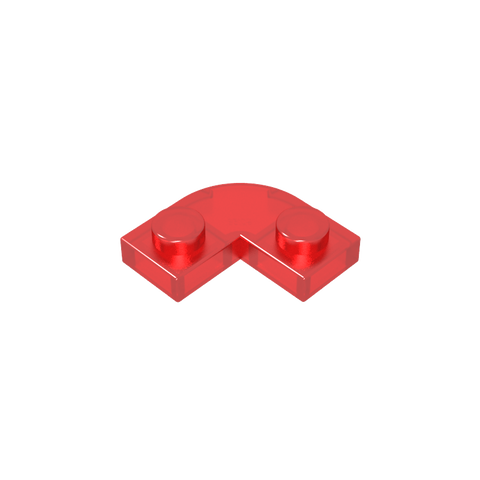 Gobricks,Plate 2 x 2 Round Corner with 1 x 1 Cutout,79491