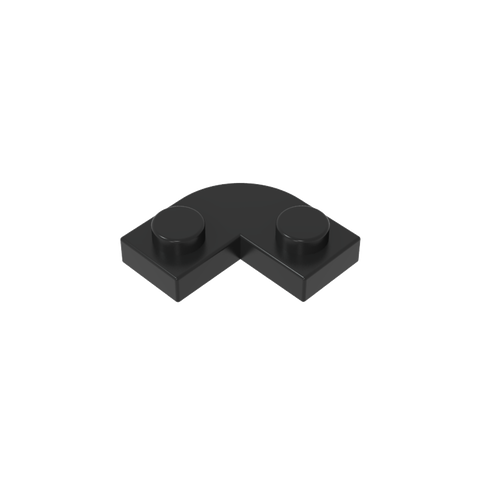 Gobricks,Plate 2 x 2 Round Corner with 1 x 1 Cutout,79491