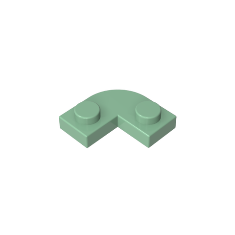 Gobricks,Plate 2 x 2 Round Corner with 1 x 1 Cutout,79491