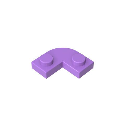 Gobricks,Plate 2 x 2 Round Corner with 1 x 1 Cutout,79491