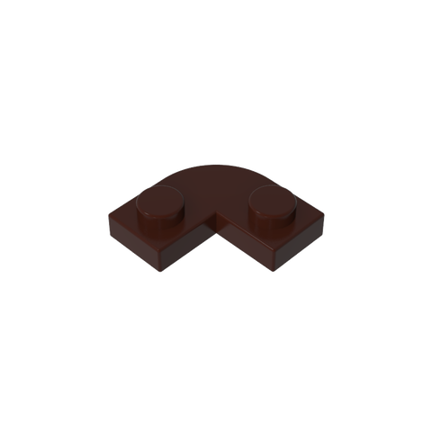 Gobricks,Plate 2 x 2 Round Corner with 1 x 1 Cutout,79491