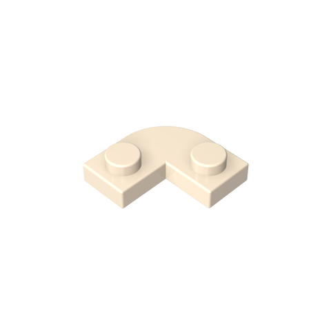 Gobricks,Plate 2 x 2 Round Corner with 1 x 1 Cutout,79491