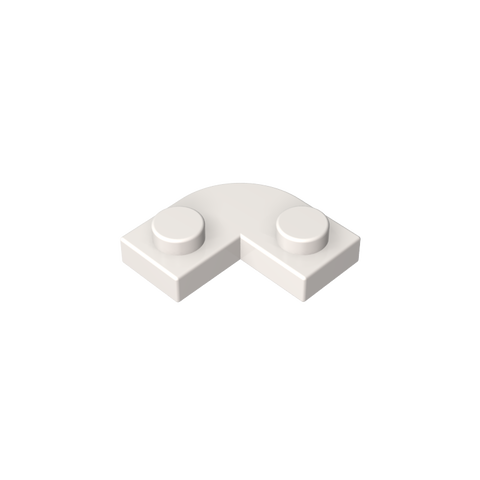 Gobricks,Plate 2 x 2 Round Corner with 1 x 1 Cutout,79491