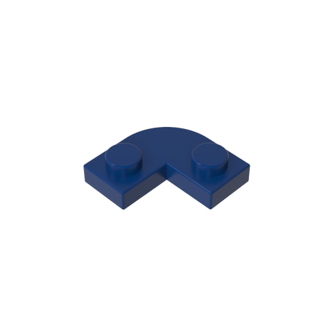 Gobricks,Plate 2 x 2 Round Corner with 1 x 1 Cutout,79491