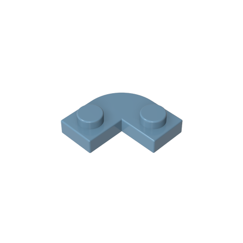 Gobricks,Plate 2 x 2 Round Corner with 1 x 1 Cutout,79491