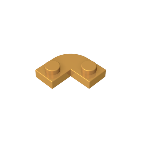 Gobricks,Plate 2 x 2 Round Corner with 1 x 1 Cutout,79491