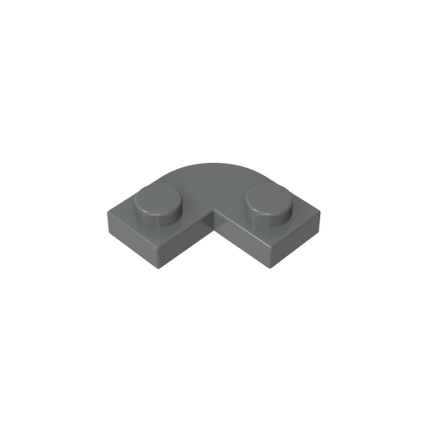 Gobricks,Plate 2 x 2 Round Corner with 1 x 1 Cutout,79491