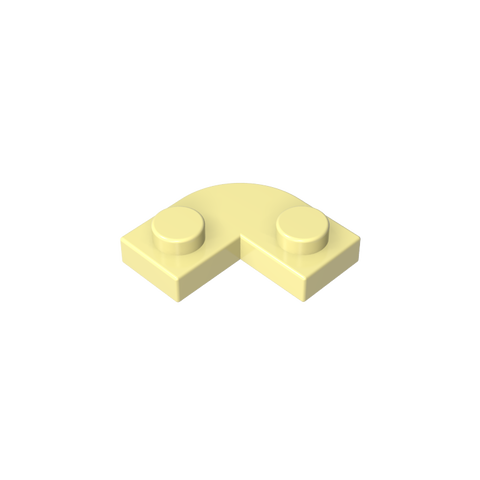 Gobricks,Plate 2 x 2 Round Corner with 1 x 1 Cutout,79491