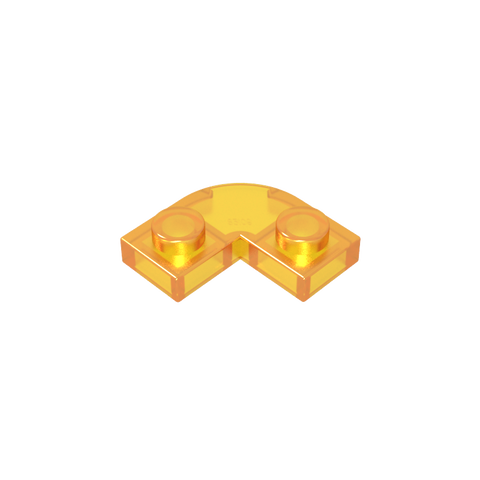 Gobricks,Plate 2 x 2 Round Corner with 1 x 1 Cutout,79491