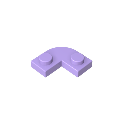 Gobricks,Plate 2 x 2 Round Corner with 1 x 1 Cutout,79491