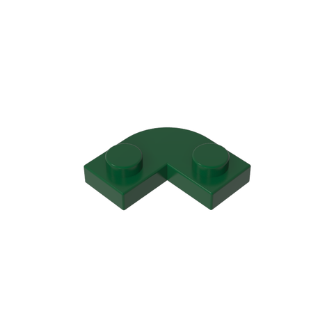 Gobricks,Plate 2 x 2 Round Corner with 1 x 1 Cutout,79491
