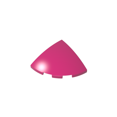 Gobricks,Brick Round Corner, Curved 3 x 3 x 1 Quarter Circle,76797
