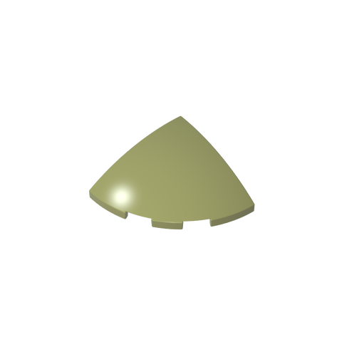 Gobricks,Brick Round Corner, Curved 3 x 3 x 1 Quarter Circle,76797