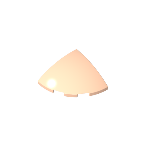 Gobricks,Brick Round Corner, Curved 3 x 3 x 1 Quarter Circle,76797