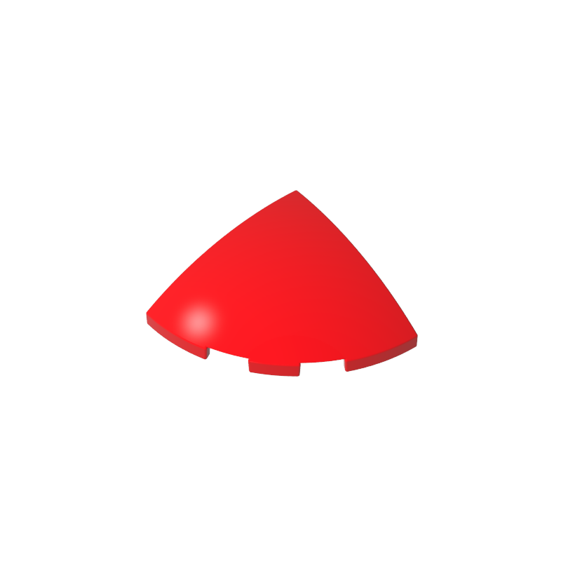 Gobricks,Brick Round Corner, Curved 3 x 3 x 1 Quarter Circle,76797