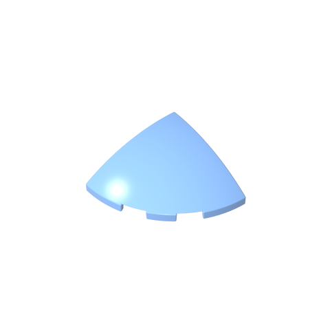 Gobricks,Brick Round Corner, Curved 3 x 3 x 1 Quarter Circle,76797