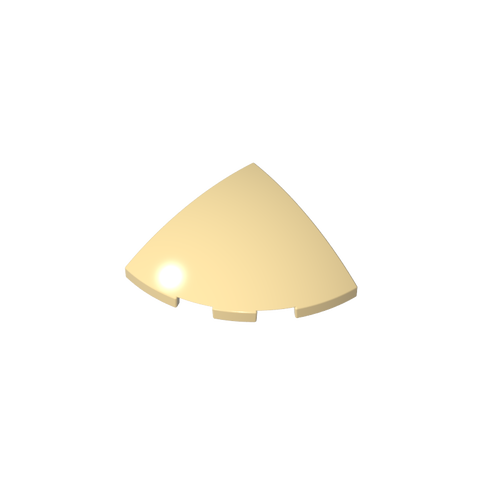 Gobricks,Brick Round Corner, Curved 3 x 3 x 1 Quarter Circle,76797