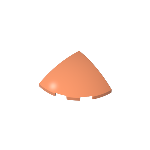 Gobricks,Brick Round Corner, Curved 3 x 3 x 1 Quarter Circle,76797