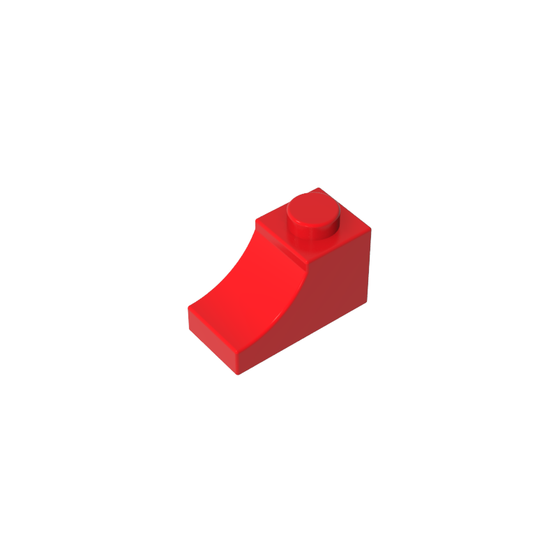Gobricks,Brick Curved 2 x 1 with Inverted Cutout,78666