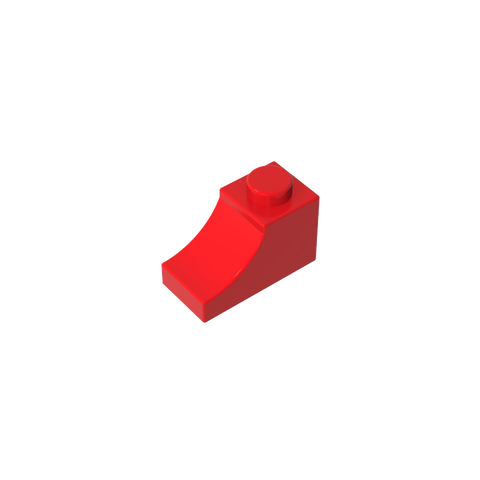 Gobricks,Brick Curved 2 x 1 with Inverted Cutout,78666