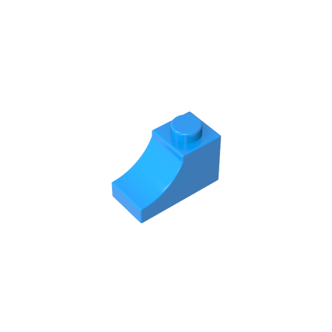 Gobricks,Brick Curved 2 x 1 with Inverted Cutout,78666