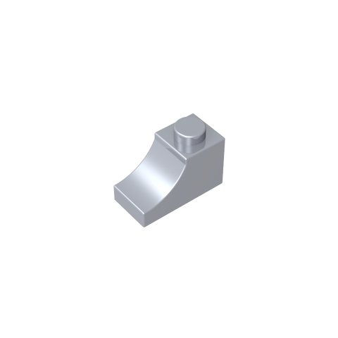 Gobricks,Brick Curved 2 x 1 with Inverted Cutout,78666