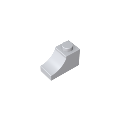 Gobricks,Brick Curved 2 x 1 with Inverted Cutout,78666