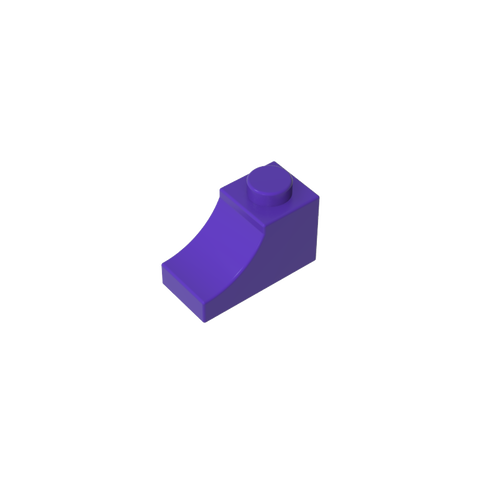 Gobricks,Brick Curved 2 x 1 with Inverted Cutout,78666