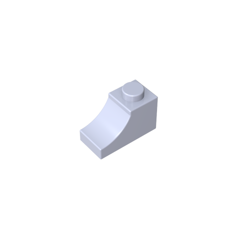 Gobricks,Brick Curved 2 x 1 with Inverted Cutout,78666