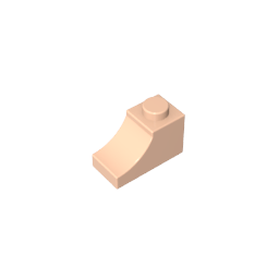 1 x 2 x 1 Curved Brick ,78666