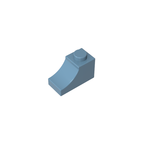 Gobricks,Brick Curved 2 x 1 with Inverted Cutout,78666